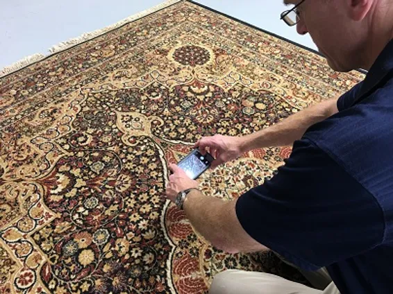 Take a photo of your rug