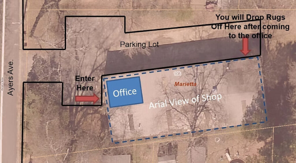 Map of the Benedict office